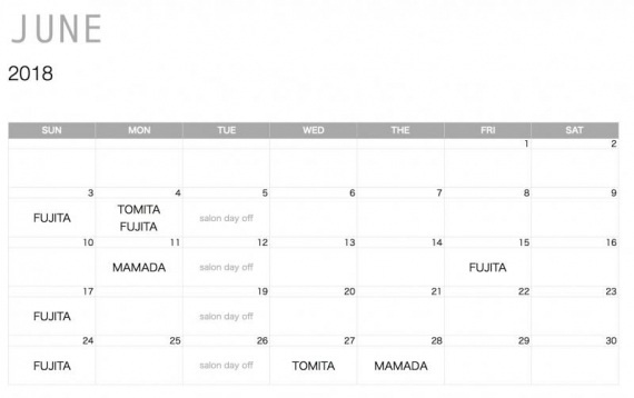 schedule