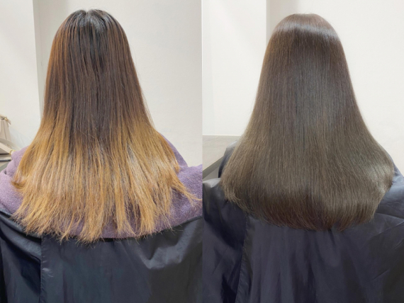 アッシュヘアカラー2023【ブリーチありなし、暗め明るめ、髪型別】